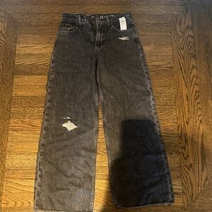 GAP Kids Black Distressed Jeans